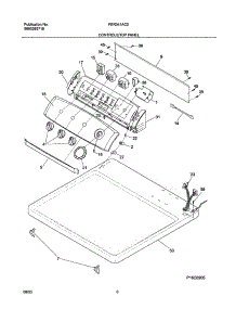 07 - Controls / Top Panel parts for Frigidaire Dryer FER341AC0 from AppliancePartsPros.com
