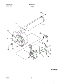 09 - Motor,Blower parts for Frigidaire Dryer FER111AS0 from AppliancePartsPros.com