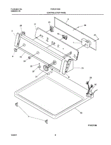 07 - Control Panel parts for Frigidaire Dryer FGR231AS0 from AppliancePartsPros.com