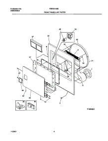 05 - Frnt Pnl,Door parts for Frigidaire Dryer FER331AS0 from AppliancePartsPros.com