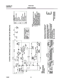 10 - 134054800 Wiring Diagram parts for Frigidaire Dryer FER331AS0 from AppliancePartsPros.com