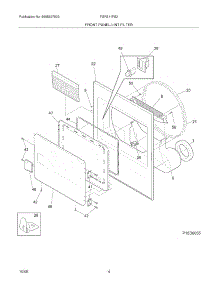 05 - Front Panel / Lint Filter parts for Frigidaire Dryer FGR311FS2 from AppliancePartsPros.com