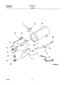 11 - Burner,Valve parts for Frigidaire Dryer FGR331AS0 from AppliancePartsPros.com