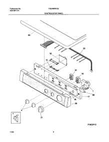 07 - Controls / Top Panel parts for Frigidaire Dryer FSE446RHS2 from AppliancePartsPros.com