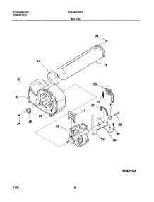 09 - Motor parts for Frigidaire Dryer FSE446RHS2 from AppliancePartsPros.com