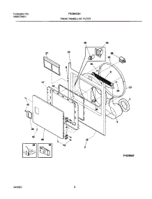 05 - Frnt Pnl,Door parts for Frigidaire Dryer FSG849GHQ1 from AppliancePartsPros.com