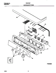 04 - Controls / Top Panel parts for Frigidaire Dryer FSG748GFS0 from AppliancePartsPros.com