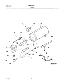 11 - Burner,Valve parts for Frigidaire Dryer CRGF342AS1 from AppliancePartsPros.com