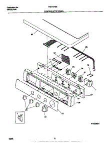 04 - Controls / Top Panel parts for Frigidaire Dryer FSE747GES0 from AppliancePartsPros.com