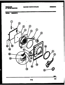 03 - Door Parts parts for Frigidaire Dryer DE5800RW2 from AppliancePartsPros.com