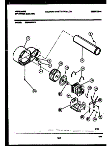 05 - Blower And Drive Parts parts for Frigidaire Dryer DE5800RW2 from AppliancePartsPros.com