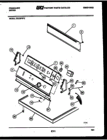 04 - Console And Control Parts parts for Frigidaire Dryer DECSFW2 from AppliancePartsPros.com