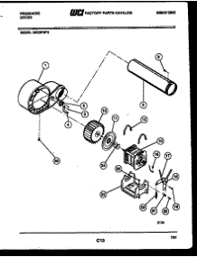 05 - Blower And Drive Parts parts for Frigidaire Dryer DECSFW2 from AppliancePartsPros.com