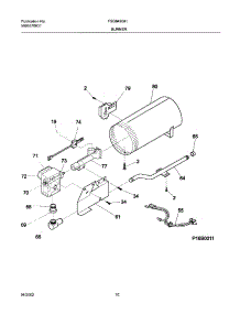 11 - Burner,Valve parts for Frigidaire Dryer FSG849GHQ1 from AppliancePartsPros.com