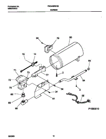 06 - P16b0010 Burner,Valve parts for Frigidaire Dryer FSG446RHS0 from AppliancePartsPros.com