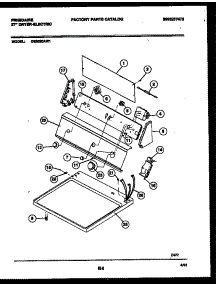 04 - Console And Control Parts parts for Frigidaire Dryer DE6520AW1 from AppliancePartsPros.com