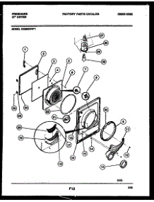 03 - Door Parts parts for Frigidaire Dryer DE8800PW1 from AppliancePartsPros.com