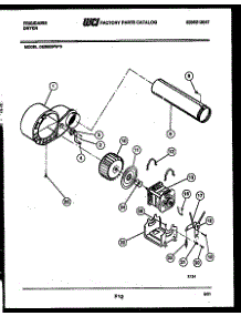 05 - Blower And Drive Parts parts for Frigidaire Dryer DE8600PW0 from AppliancePartsPros.com