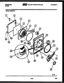 03 - Door Parts parts for Frigidaire Dryer DEDFXL0 from AppliancePartsPros.com