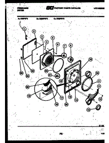 03 - Door Parts parts for Frigidaire Dryer DESFW0 from AppliancePartsPros.com
