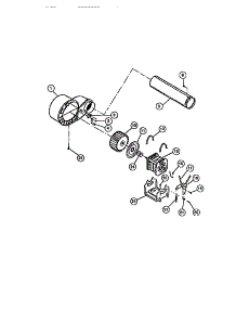 05 - Motor, Fan Housing, Exhaust Duct parts for Frigidaire Dryer DEISFL2 from AppliancePartsPros.com