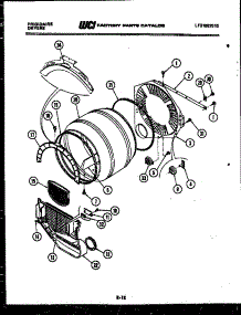 03 - Drum Parts parts for Frigidaire Dryer DGDMW5 from AppliancePartsPros.com