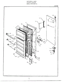 Door parts for Frigidaire Freezer 49258A from AppliancePartsPros.com