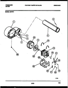05 - Blower And Drive Parts parts for Frigidaire Dryer DGFW3 from AppliancePartsPros.com