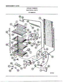 Upright Freezer parts for Frigidaire Freezer 46858-A from AppliancePartsPros.com