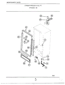 Upright Freezer 19 Cubic Feet Page 3 parts for Frigidaire Freezer 49152-0B from AppliancePartsPros.com