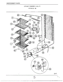 Upright Freezer 19 Cubic Feet Page 5 parts for Frigidaire Freezer 49152-0B from AppliancePartsPros.com