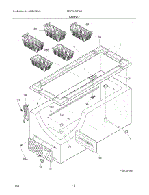 05 - Cabinet parts for Frigidaire Freezer AFFC2528DW2 from AppliancePartsPros.com