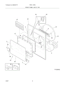 05 - Front Panel / Lint Filter parts for Frigidaire Dryer FER311CFS0 from AppliancePartsPros.com