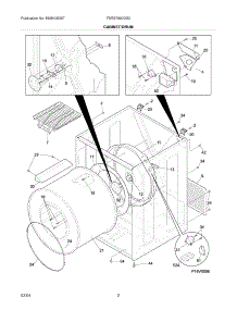 03 - Cabinet / Drum parts for Frigidaire Dryer FERB7800DS0 from AppliancePartsPros.com