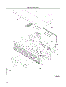 07 - Controls / Top Panel parts for Frigidaire Dryer FGQ332ES1 from AppliancePartsPros.com