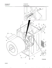 03 - Dry Cab,Heater parts for Frigidaire Dryer FGR221AS0 from AppliancePartsPros.com