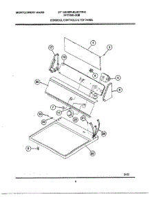 Console, Controls And Top Panel parts for Frigidaire Dryer FFT7001-80B from AppliancePartsPros.com