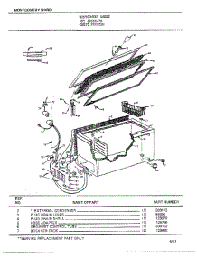 Chest Freezer parts for Frigidaire Freezer 89666-7B from AppliancePartsPros.com
