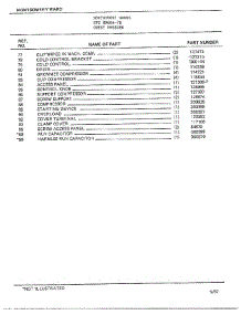 Chest Freezer Page 3 parts for Frigidaire Freezer 89666-7B from AppliancePartsPros.com