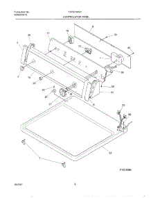 07 - Control Panel parts for Frigidaire Dryer FGR221AS0 from AppliancePartsPros.com