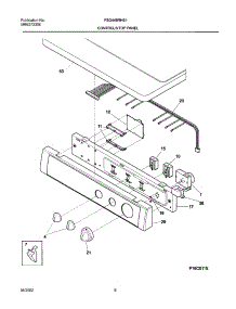 07 - Control Panel parts for Frigidaire Dryer FSG446RHS1 from AppliancePartsPros.com