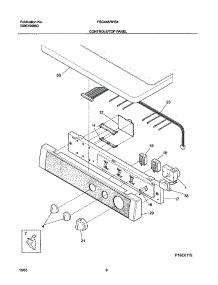 07 - Controls / Top Panel parts for Frigidaire Dryer FSG446RHS4 from AppliancePartsPros.com