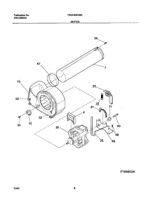 09 - Motor parts for Frigidaire Dryer FSG446RHS4 from AppliancePartsPros.com