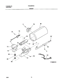 11 - Burner parts for Frigidaire Dryer FSG446RHS4 from AppliancePartsPros.com