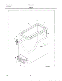 05 - Cabinet parts for Frigidaire Freezer FFC04M0AW1 from AppliancePartsPros.com