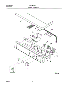 07 - Control Panel parts for Frigidaire Dryer FSE447GHS1 from AppliancePartsPros.com