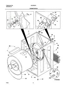 03 - Cabinet / Drum parts for Frigidaire Dryer GLER331AS2 from AppliancePartsPros.com