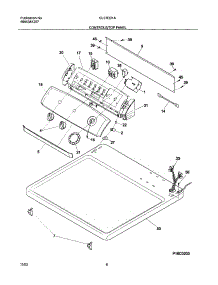 07 - Controls / Top Panel parts for Frigidaire Dryer GLER331AS2 from AppliancePartsPros.com
