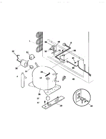 04 - System parts for Frigidaire Freezer F81D159CW0 from AppliancePartsPros.com