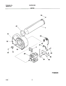 09 - Motor parts for Frigidaire Dryer GLER341AS2 from AppliancePartsPros.com